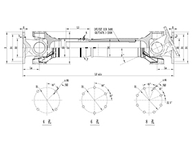 ROWS-BH Cardan Shaft,Universal Coupling Joints Angle
