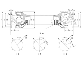 ROWS-WH Cardan Shaft,Universal Coupling Joints Angle