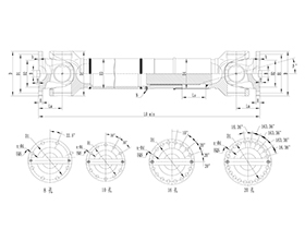 ROWH-BH Cardan Shaft,Universal Coupling Joints Angle