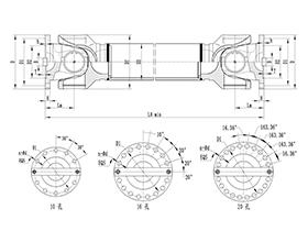 ROWH-WH Cardan Shaft,Universal Coupling Joints Angle