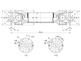 ROWM-WH Cardan Shaft,Universal Coupling Joints Angle