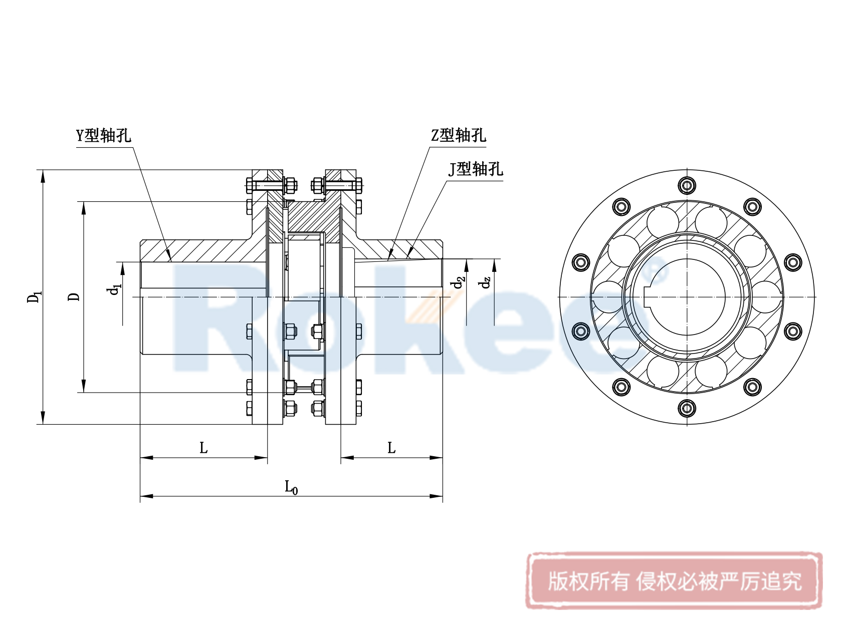 LMS(MLS)型雙法蘭型梅花彈性聯軸器.png